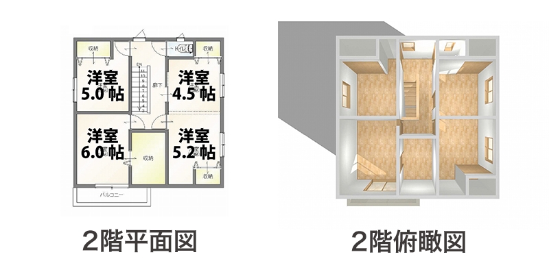 2階平面図/俯瞰図