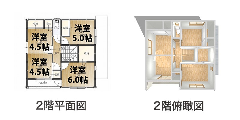 2階平面図/俯瞰図