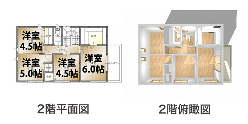 2階平面図/俯瞰図