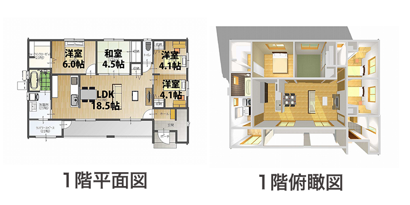 4LDK Aプラン間取り図