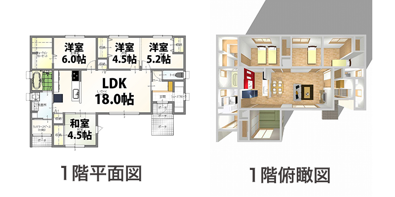 4LDK Bプラン間取り図