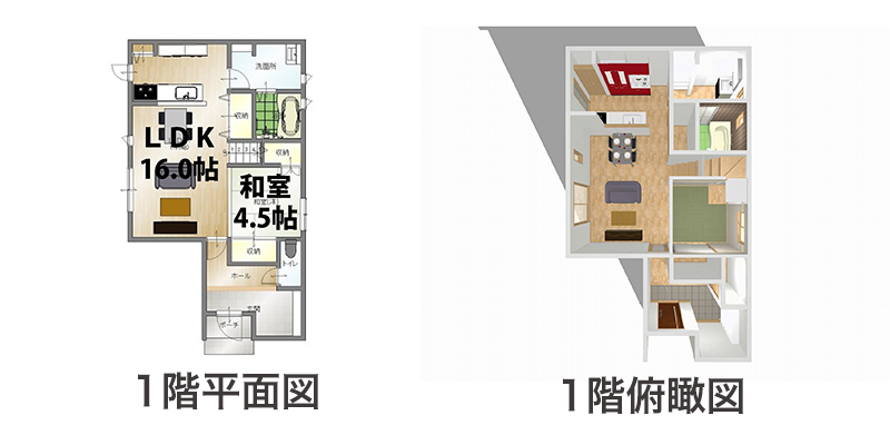 5LDK Eプラン1階間取り図