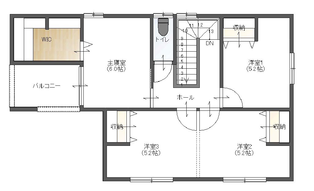 2階平面図