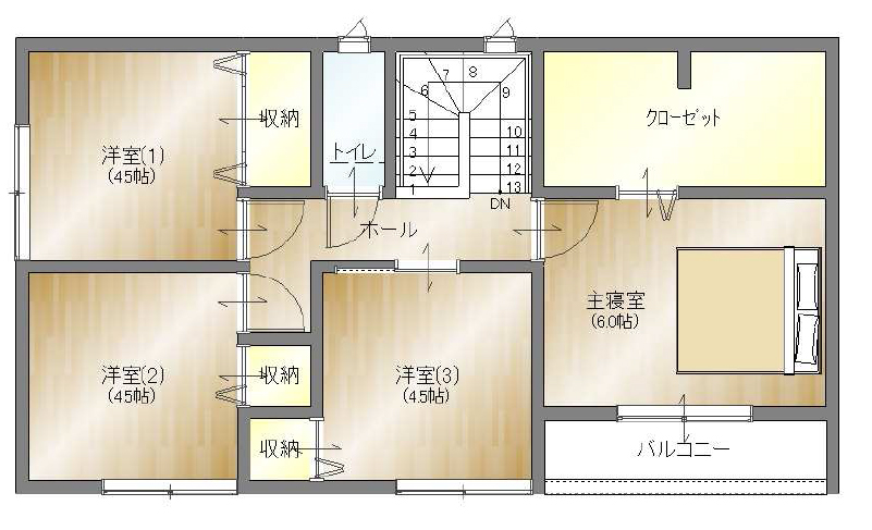 2階平面図