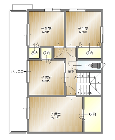 2階平面図