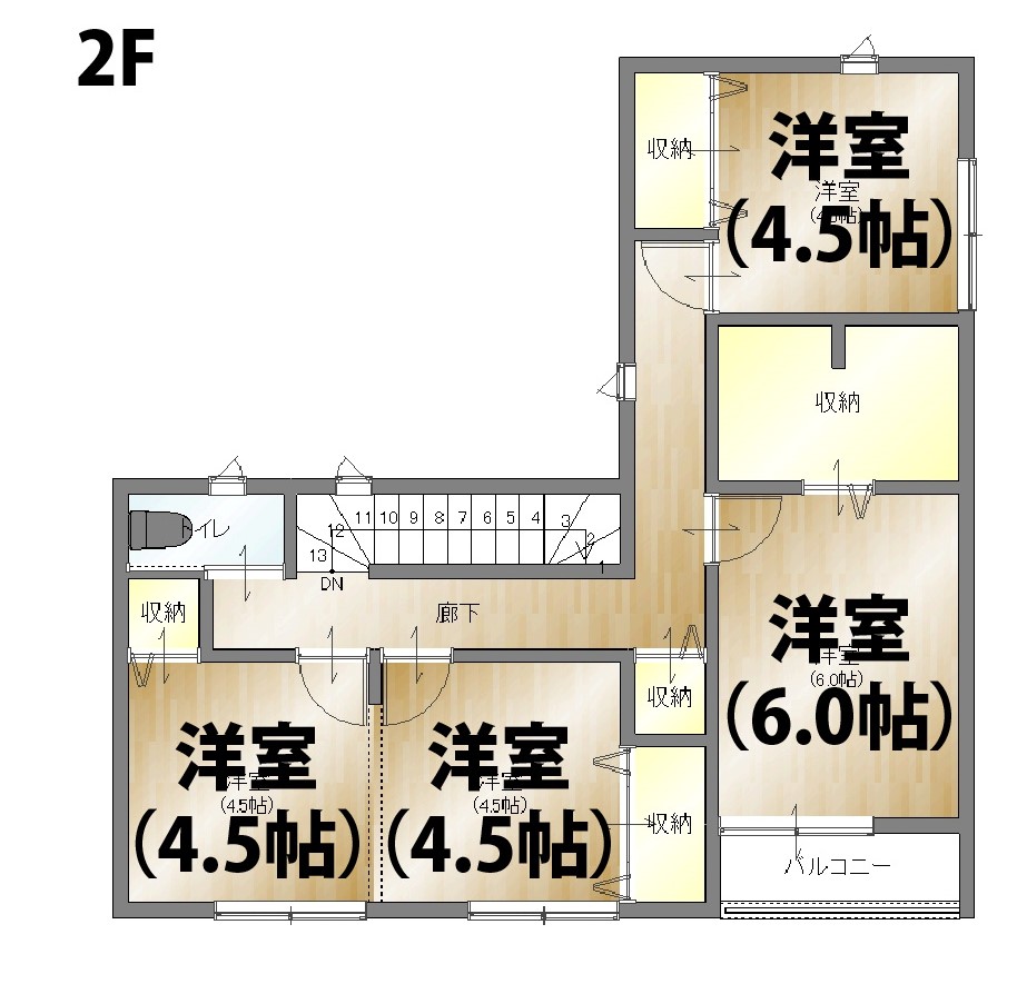 2階平面図