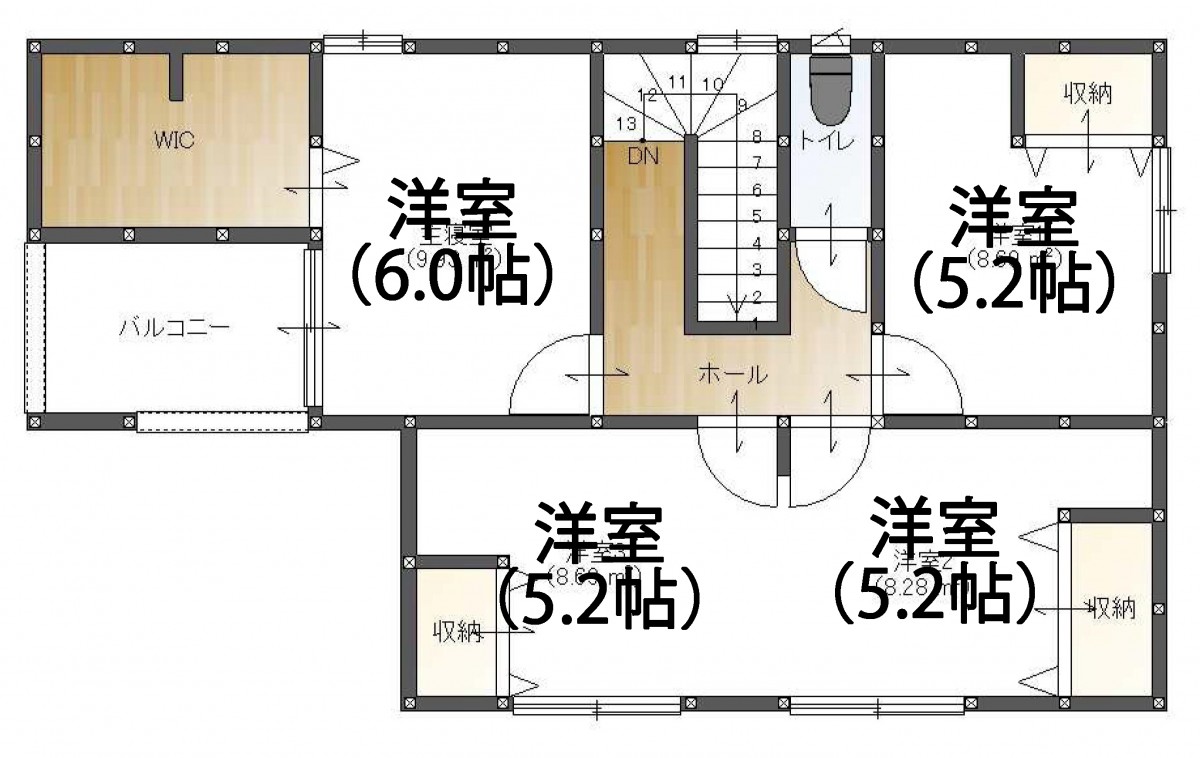 2階平面図