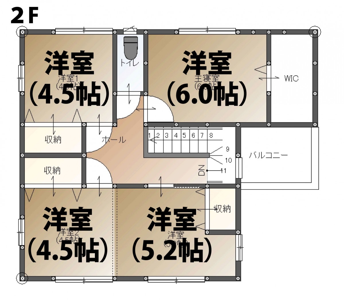 2階平面図