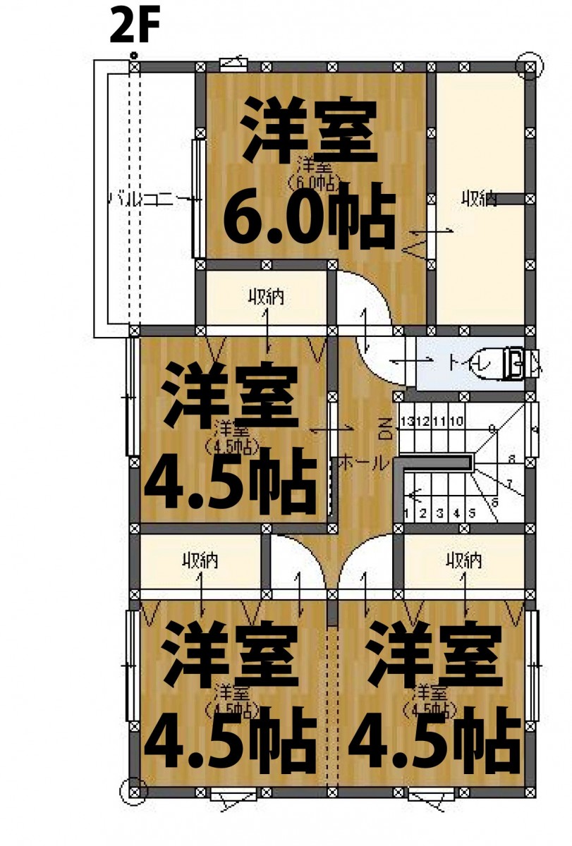 2階平面図