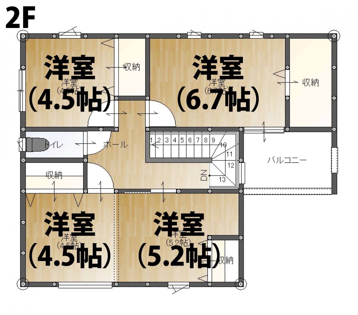 2階平面図