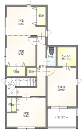 2階平面図