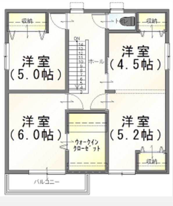 2階平面図