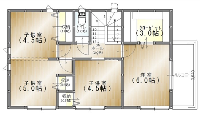 2階平面図