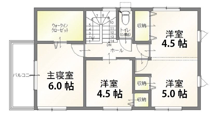 2階平面図