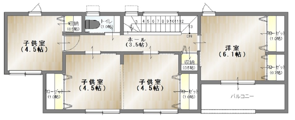 2階平面図