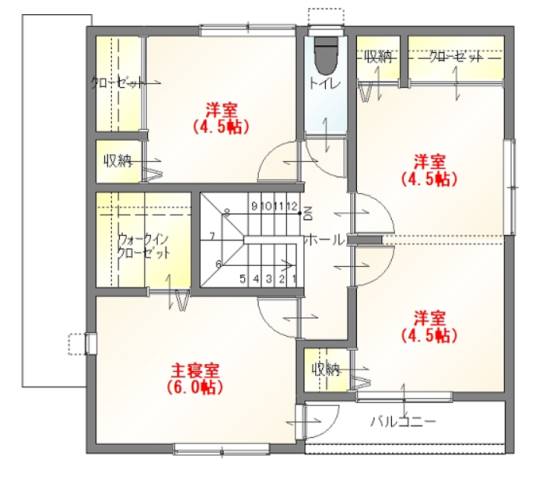 2階平面図